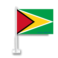 Drapeau de Guam pour voiture, drapeau pour fenêtre de voiture en polyester, mât inclus, décorations patriotiques pour les célébrations de festivals et les défilés