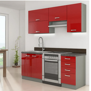 Petites unités de cuisine modernes Armoires Ensemble complet Mini garde-manger Kitchenette avec réfrigérateur Micro-ondes et four <span class=keywords><strong>pour</strong></span> bureau <span class=keywords><strong>Studio</strong></span> Appartements - Product Image 4