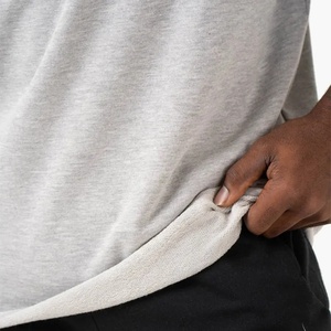 Qualità Premium logo personalizzato O collo tinta unita maniche piegate 100% cotone <span class=keywords><strong>t</strong></span>-<span class=keywords><strong>shirt</strong></span> da uomo - Product Image 2