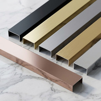 Bande de finition en aluminium moderne en forme de U, sans peinture, pour la protection des coins des armoires, des portes de placards, des murs et des carreaux, pour l'extérieur