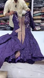 ปาร์ตี้นักออกแบบใหม่สวมชุดเดรสดิจิตอลแฟนซีเรียบง่ายสวยงามพร้อมเดรสผ้าดิบัตต้าคุณภาพสูงชุดเดรสผ้าพรีเมี่ยม - Product Image 4