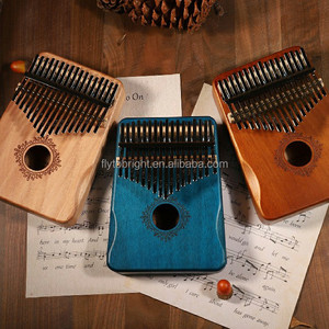 Instrumento de música personalizado para adultos <span class=keywords><strong>Kalimba</strong></span> 42 34 21 17 teclas dedo pulgar piano con martillo sintonizador y accesorios - Product Image 1