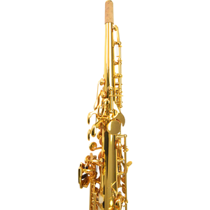 Saxophone soprano Bb laqué or, vente en gros d'usine - Product Image 1