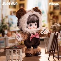 TOPTOY Nommi Série Royaume Forestier Boîte Mystère Surprise 5 Figurines Articulées en ABS Échelle 1/72 Grande Poupée de Collection Mignonne pour Bureau
