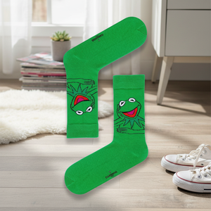 Kermit Girl's Cheerful Colorful Silk Socks Breathable Thermal Jacquard Print Floral Fruit Patterns One Size Daily Use Disposable - Product Image 5