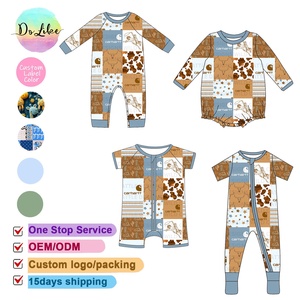Summer Baby Bamboo Zippy Romper Custom Kids Bamboo Bodysuit Baby Boys <strong>Clothes</strong> High Quality Jumpsuit Wholesale - Product Image 3
