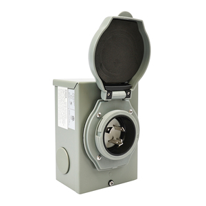 ETL được liệt kê trước khi khoan Máy phát điện điện đầu vào hộp 30 amp với chỉ số ánh sáng <span class=keywords><strong>NEMA</strong></span> L5-30P 125Volt không thấm nước ngoài trời sử dụng 10awg - Product Image 1