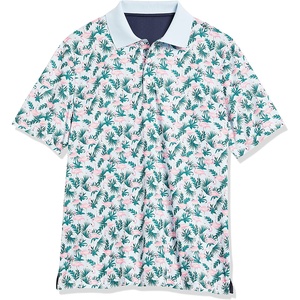 Chemises polo pour hommes à manches courtes, légères, personnalisées avec impression par sublimation, logo sur mesure, OEM, marque privée, vêtements de fitness pour hommes - Product Image 1