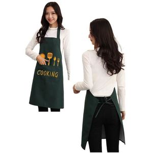 Wholesale Cheap Custom Logo Printed Simple Adult Work Waterproof <b>Apron</b> <b>Kitchen</b> Cooking Cleaning Chef <b>Apron</b> - Product Image 2