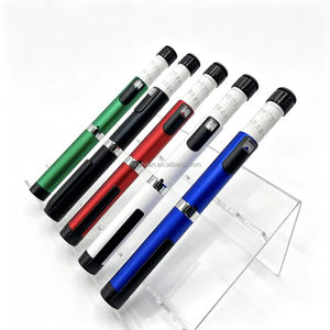 Blue 60IU V4 Reusable Metal Injection <b>Pen</b> with Easy Dose Adjustment and Custom Color or Logo Options - Product Image 3