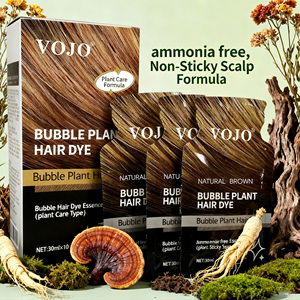 <span class=keywords><strong>Tinte</strong></span> para el Cabello en <span class=keywords><strong>Espuma</strong></span> VOJO New Plant Bubble, 30 ml * 10, Sin Manchas en el Cuero Cabelludo, Sin Amoníaco, Color Duradero, Resultados de Salón en Casa - Product Image 1