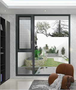 Porte et fenêtres à cadre en aluminium insonorisant, auvent en verre trempé ISO9001 pour école - Product Image 6