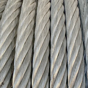 Cable <span class=keywords><strong>de</strong></span> Acero Galvanizado a Buen <span class=keywords><strong>Precio</strong></span>, ASTM A1023 6x19+fc 7x19 10mm 12mm IWRC GI, para Construcción - Product Image 5