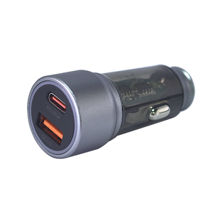 Nuevo Cargador de Coche Súper Rápido Popular de 45W con Doble Puerto, Cargador Inteligente PD30W Transparente para Teléfono, Carga Rápida QC - Product Image 1
