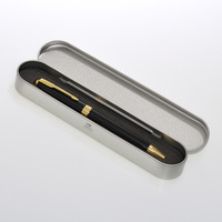 Étui à stylo/crayon en métal argenté personnalisé avec logo d'entreprise gravé et impression UV pour un usage promotionnel, style de marque ZheJiang