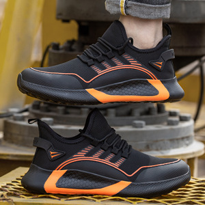 DianSen OEM – chaussures de sécurité personnalisées pour hommes, souliers de travail à bout en acier, légères et respirantes - Product Image 4