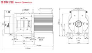 Machine de traction <span class=keywords><strong>Faxi</strong></span> 320kg-450kg DC110V machine de traction d'ascenseur - Product Image 3