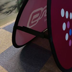 Custom Logo Display Stand for Outdoor Advertising Promotional Flags & <b>Banners</b> With Pop-Up Feature - Product Image 3