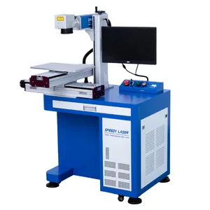 Desktop moving table big mark area 50W fiber laser marking machine 60W laser engraver for metal plastic