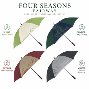 Custom 4 Seasons Golf <b>Umbrella</b> Spring Summer Autumn Winter Canopy Design <b>Windproof</b> Promotional Golf <b>Umbrella</b> - Product Image 4