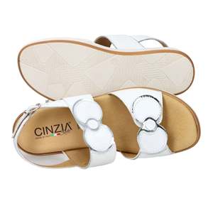 Cinzia Soft Women's Wedge <b>Sandal</b> White IO21637CP - Product Image 6