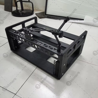 Flight case pliable personnalisé 2U 3U pour deux moniteurs Dell P2418HT 24'' à écran tactile