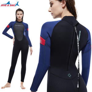Nouvelle combinaison de plongée à manches longues pour femmes et hommes, combinaison de plongée intégrale en néoprène de 3 mm pour la natation et le surf - Product Image 3