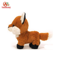 Jouet de renard mignon en peluche et en peluche, animal personnalisé en peluche, blanc, bleu, rouge, gros renard