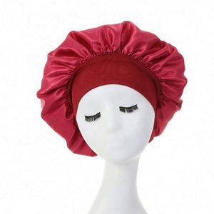 Bonnet de nuit en satin doux et coloré, ajustable, pour femmes, idéal pour le sport et les affaires, toutes saisons, vente en gros - Product Image 1