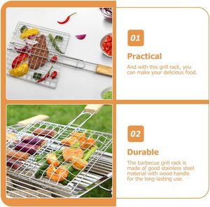 Parrilla de Carbón Desechable para Acampar al Aire Libre, Resistente al Calor, Antiadherente, Fácil de Limpiar, con Asa de Clip, Accesorios para Barbacoa - Product Image 3