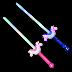 <span class=keywords><strong>Sabre</strong></span> <span class=keywords><strong>laser</strong></span> licorne multicolore en plastique ABS pour les fêtes et les faveurs d'enfants. - Product Image 2