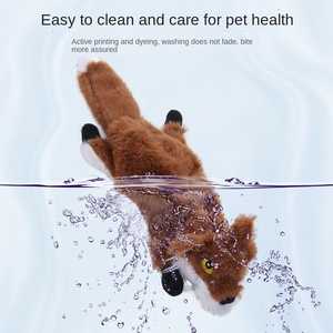 Pet malzemeleri gıcırtılı hayvan peluş çiğnemek oyuncak çevre dostu interaktif Bite dayanıklı Molar köpek oyuncak deniz ürünleri balık lezzet - Product Image 4