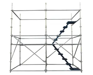 Q235 Steel Hot Dip Galvanized Ladder H Frame Scaffolding Sets for Construction Building