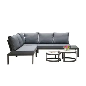 Intreccio di corda di qualità Premium divano da giardino impostazioni KD struttura divano ad angolo divano