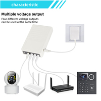 Mini DC UPS Power Bank 24V 12V 9V 5V USB 2A 24W 20000mAh 2-Minute Backup for WiFi Router & Network Camera