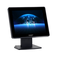 Terminal Todo en Uno con Pantalla LED HD de 10.4 Pulgadas, Monitor Táctil Capacitivo Negro para Punto de Venta, Gran Venta