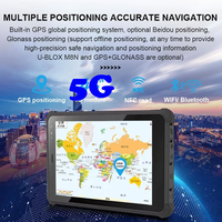Tablet PC Industrial Resistente, Nueva, con MTK Android 14, NFC, Huella Dactilar, IP67 Impermeable, 4G, 5G, Wi-Fi, GSM, Carga Rápida, 8GB, Pantalla IPS LCD de 8 Pulgadas