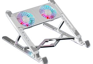 Support Pliable d'Ordinateur <span class=keywords><strong>Portable</strong></span> 2024 avec Refroidisseurs, Support de Bureau Ajustable et Pliant pour Tablettes et <span class=keywords><strong>PC</strong></span> - Product Image 4