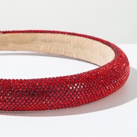 Serre-têtes simples et scintillants en cristal, finement rembourrés, accessoires de fête de Noël, bandeaux festifs pour femmes
