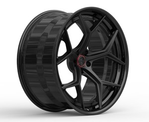 ล้อแม็กซ์อะลูมิเนียมอัลลอยด์แบบกำหนดเองส่วนบุคคล  โครเมียมลายหลายก้านสีดำเงา สำหรับรถฟอร์ด เชฟวี่ จีเอ็มซี ดอดจ์ รถบรรทุกและรถเอสยูวี - Product Image 2