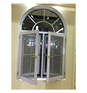 Doble acristalamiento, de corte térmico, ventana abatible de aluminio aislamiento de aluminio arco ventana <span class=keywords><strong>Villa</strong></span> - Product Image 2