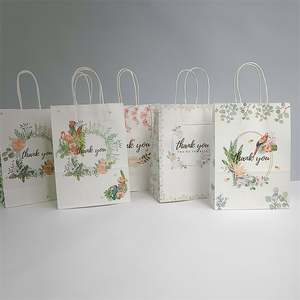 Sac cadeau en papier kraft Merci, sac à provisions pour biscuits, bonbons, cadeaux pour anniversaire, baby shower, mariage, décoration de fête - Product Image 3