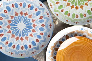 HappyGo Set di piatti da pranzo in porcellana bianca di alta qualità con tappetino personalizzato stampato da pranzo Serveware fondo piatto per <span class=keywords><strong>Horeca</strong></span> - Product Image 5
