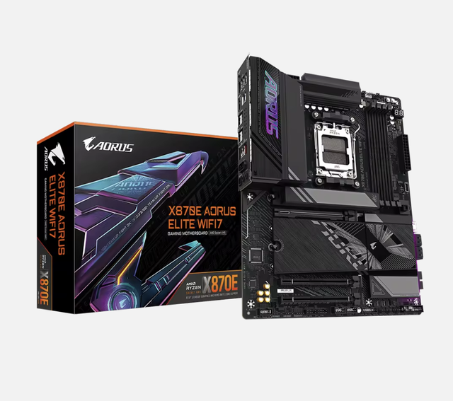 AORUS X870E AORUS ELITE New WIFI7 Motherboard Compatible AMD for 9000/8000/7000 Processors DDR5 Four SATA Desktop Socket AM5