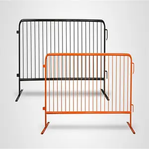 Hot Sale Crowd Control Road Safety Barrier Temp Fence Panels outdoor metal removable fences