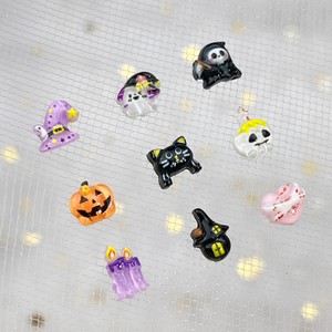 Decorazioni per Unghie Halloween 2025, Mini Zucca e Fantasma 3D in Resina, 9 Stili Diversi Assortiti, Brillantini per Nail Art - Product Image 3