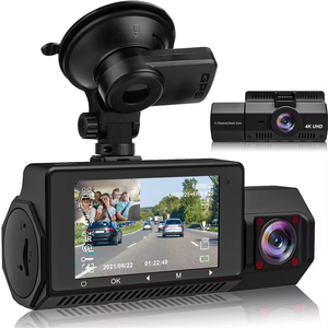 Camera hành trình ô tô 4K kép, camera trước sau, ống kính góc rộng 140 độ, tích hợp GPS & WIFI, hộp đen với màn hình IPS, bảo hành 1 năm - Product Image 2