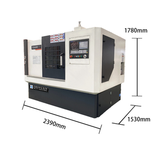 Pusat pembalik bubut CNC Horizontal kualitas tinggi tempat tidur miring kecil kapasitas pembawa besar akurasi tinggi untuk pekerjaan logam - Product Image 6