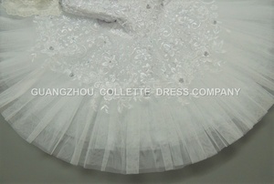 Tutú Profesional Cisne Blanco de 12 Capas de Tul Rígido, Tutú Clásico Tipo Pancake, Tutú de Ballet Blanco para Reina de las Nieves o Lago de los <span class=keywords><strong>Cisnes</strong></span>, Disfraz de Tutú para Adultos - Product Image 5