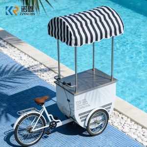 Kiosque de nourriture de rue, chariot de nourriture de rue, camion de hot-dogs mobile, chariot de nourriture, boissons froides, <span class=keywords><strong>vélo</strong></span> cargo électrique avec parasol - Product Image 5